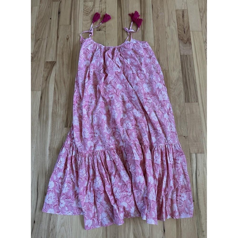Dilli Grey x Gayle Rinkoff Pink Floral Maxi Dress Women's Medium / Large NWT